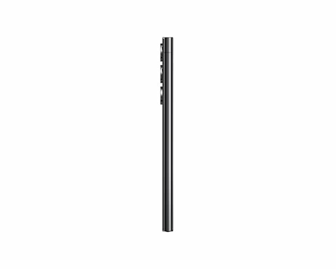 Samsung Galaxy S23 Ultra in Phantom Black — brand stock image. Your device's condition matches its grade.