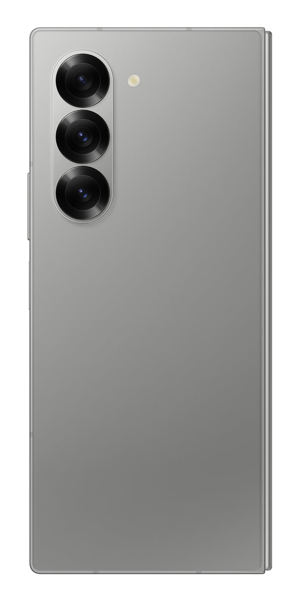 Samsung Galaxy Z Fold6 in Silver Shadow — brand stock image. Your device's condition matches its grade.