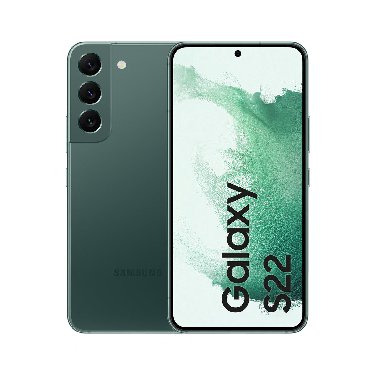 Samsung Galaxy S22 in Green — brand stock image. Your device's condition matches its grade.