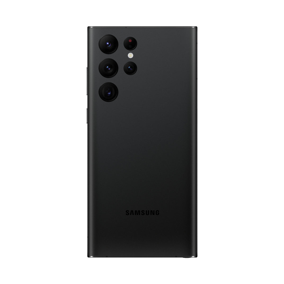 Samsung Galaxy S22 Ultra in Phantom Black — brand stock image. Your device's condition matches its grade.