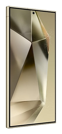 Samsung Galaxy S24 Ultra in Titanium Yellow — brand stock image. Your device's condition matches its grade.