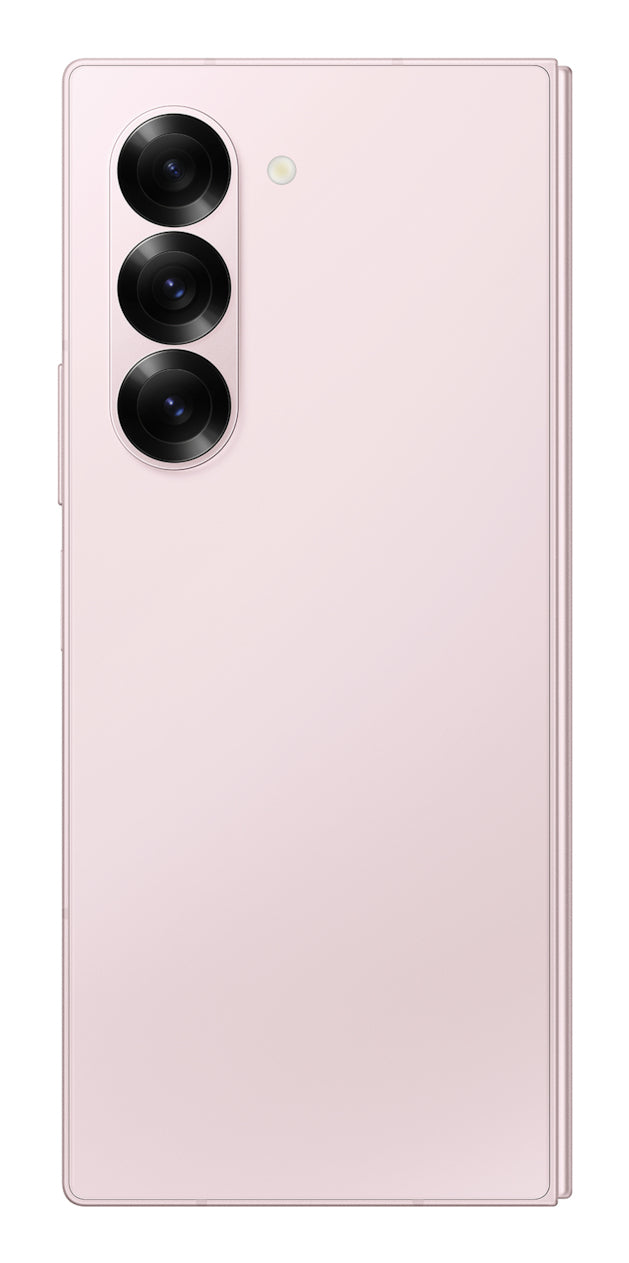 Samsung Galaxy Z Fold6 in Pink — brand stock image. Your device's condition matches its grade.