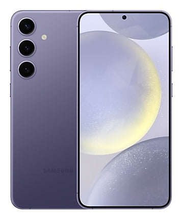 Samsung Galaxy S24+ in Cobalt Violet — brand stock image. Your device's condition matches its grade.