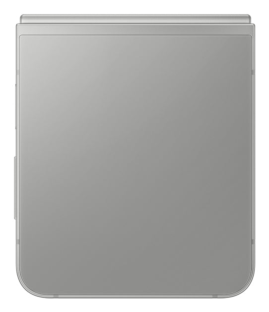 Samsung Galaxy Z Flip6 in Silver Shadow — brand stock image. Your device's condition matches its grade.