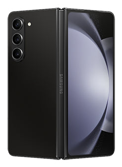 Samsung Galaxy Z Fold5 in Phantom Black — brand stock image. Your device's condition matches its grade.
