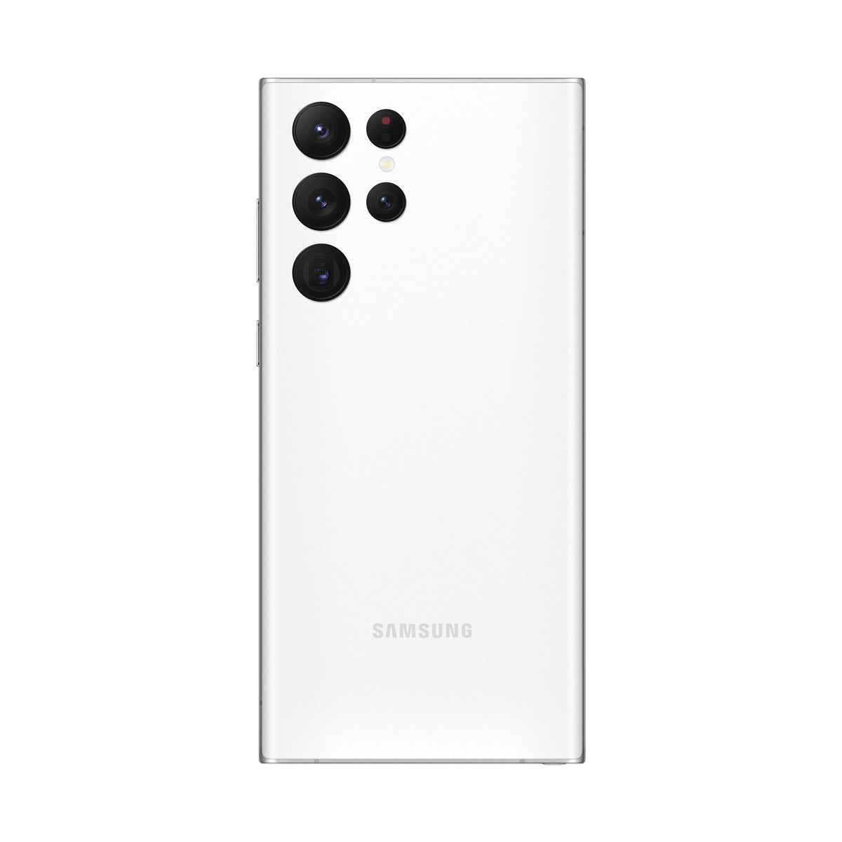 Samsung Galaxy S22 Ultra in Phantom White — brand stock image. Your device's condition matches its grade.
