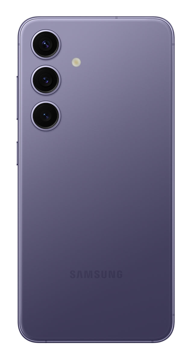 Samsung Galaxy S24 in Cobalt Violet — brand stock image. Your device's condition matches its grade.