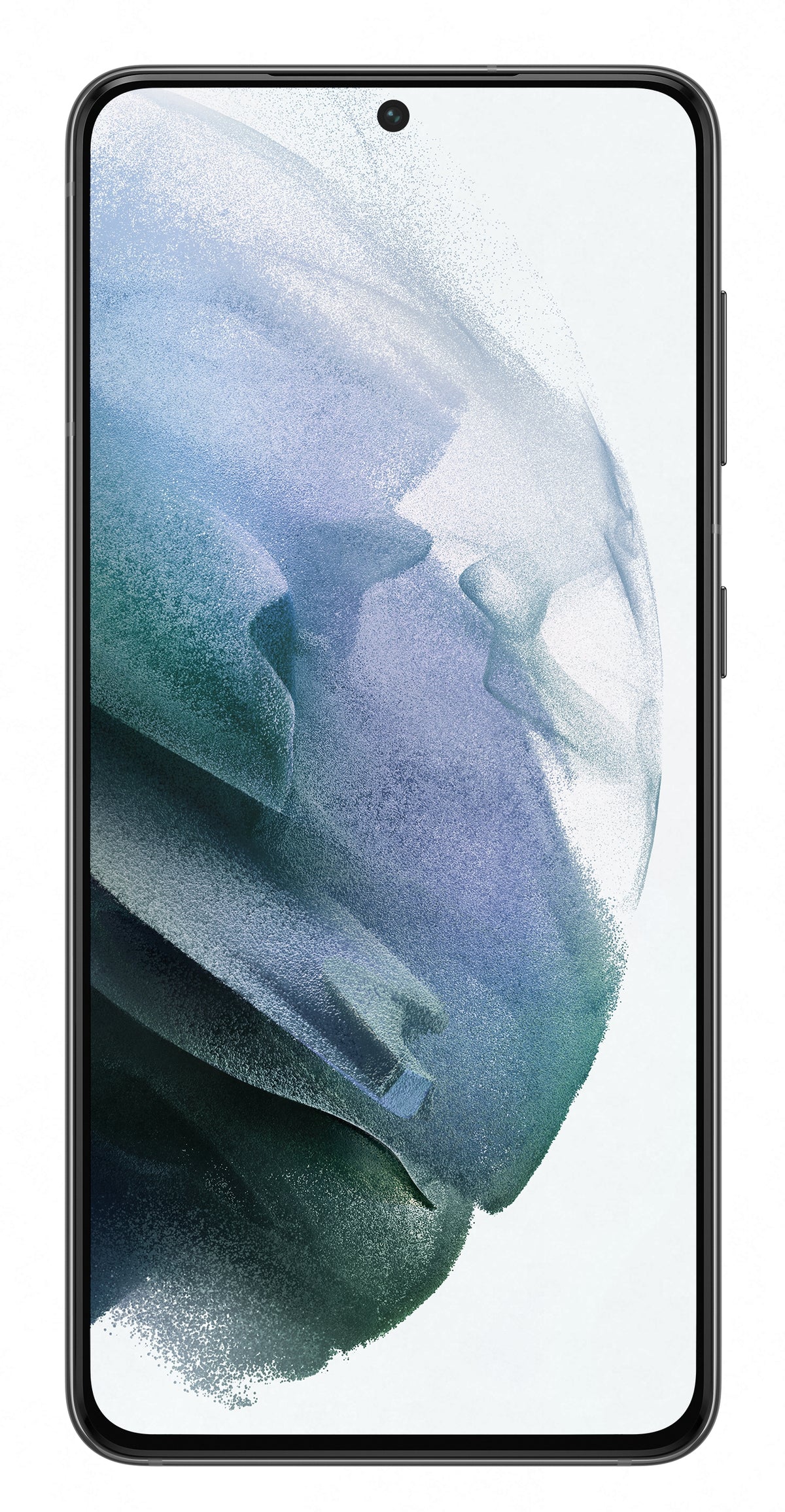 Samsung Galaxy S21 in Phantom Gray — brand stock image. Your device's condition matches its grade.