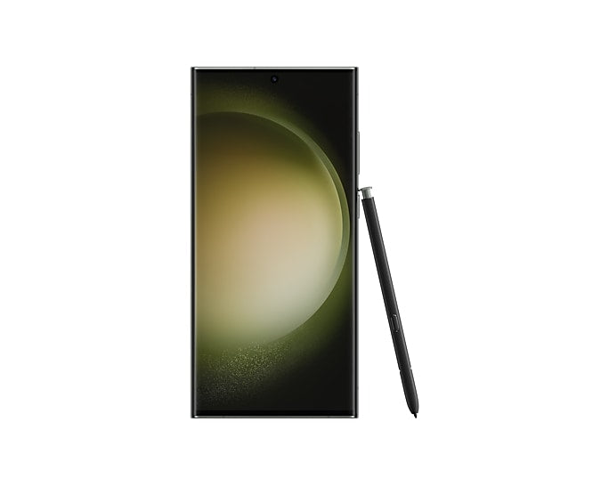 Samsung Galaxy S23 Ultra in Green — brand stock image. Your device's condition matches its grade.