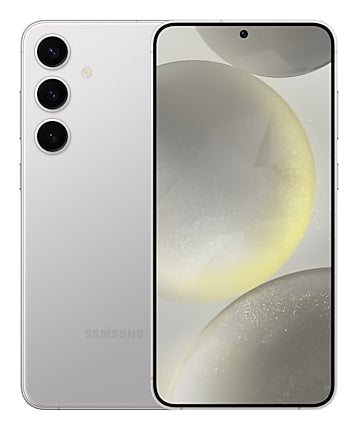Samsung Galaxy S24+ in Marble Gray — brand stock image. Your device's condition matches its grade.