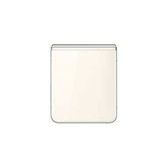 Samsung Galaxy Z Flip5 in Cream — brand stock image. Your device's condition matches its grade.