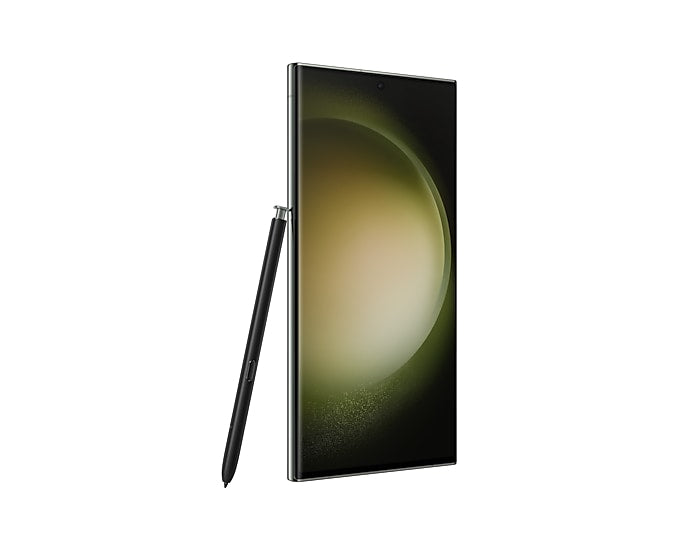 Samsung Galaxy S23 Ultra in Green — brand stock image. Your device's condition matches its grade.