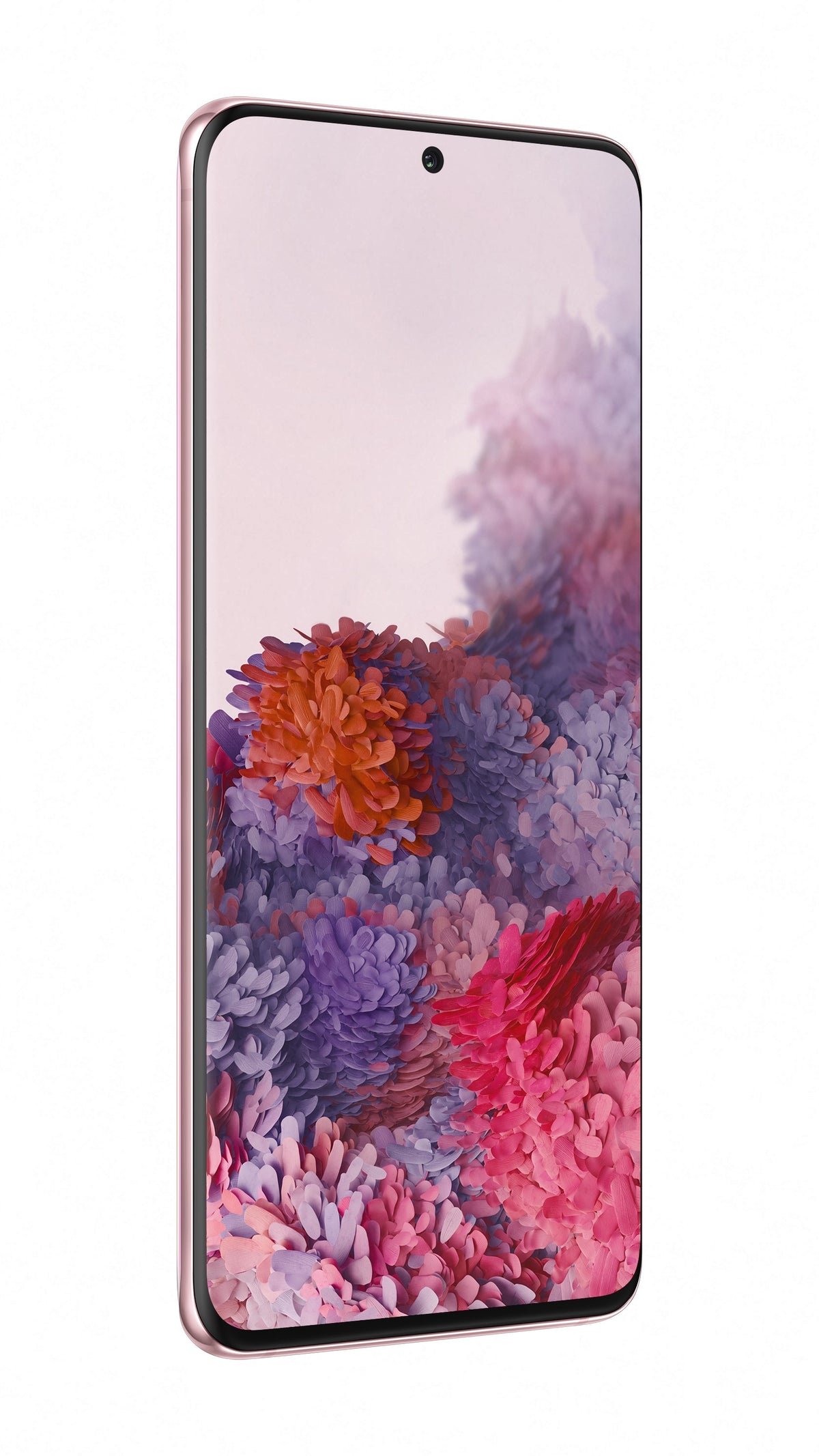 Samsung Galaxy S20 in Cloud Pink — brand stock image. Your device's condition matches its grade.