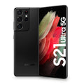 Samsung Galaxy S21 Ultra in Phantom Black — brand stock image. Your device's condition matches its grade.