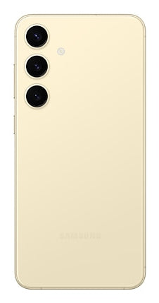 Samsung Galaxy S24+ in Amber Yellow — brand stock image. Your device's condition matches its grade.
