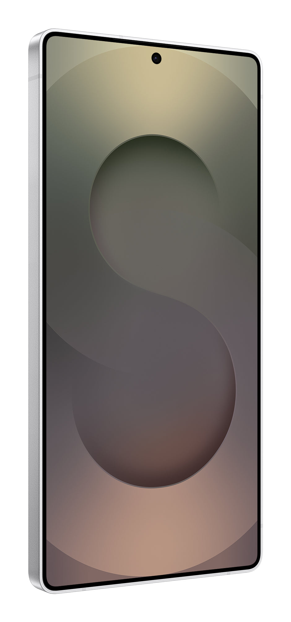 Samsung Galaxy S25 Ultra in Titanium Whitesilver — brand stock image. Your device's condition matches its grade.