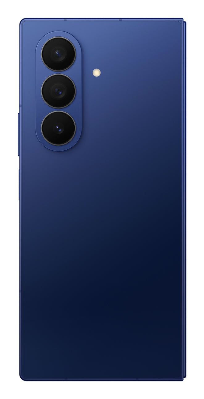 Samsung Galaxy Z Fold7 in Blue Shadow — brand stock image. Your device's condition matches its grade.