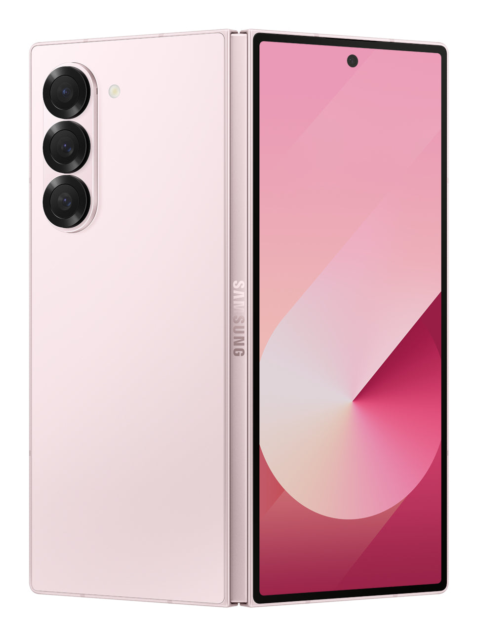 Samsung Galaxy Z Fold6 in Pink — brand stock image. Your device's condition matches its grade.