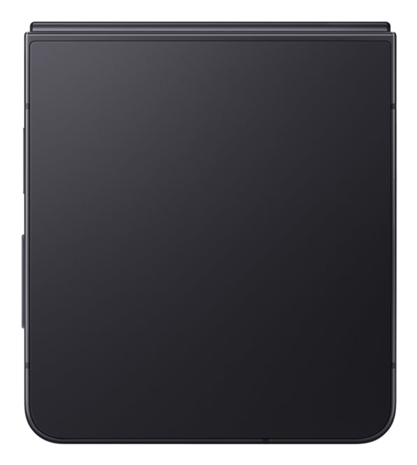 Samsung Galaxy Z Flip7 in Jetblack — brand stock image. Your device's condition matches its grade.