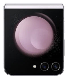 Samsung Galaxy Z Flip5 in Lavender — brand stock image. Your device's condition matches its grade.