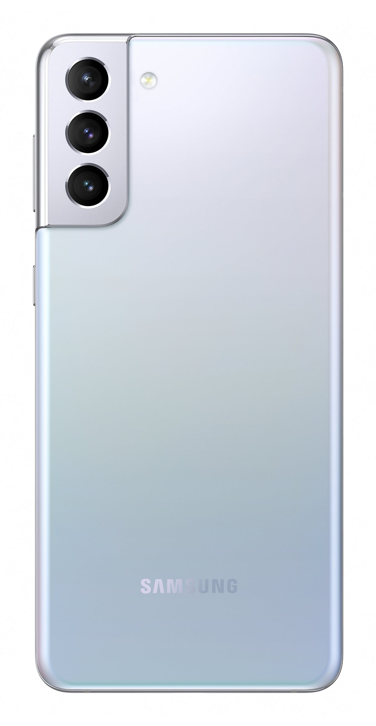 Samsung Galaxy S21+ in Phantom Silver — brand stock image. Your device's condition matches its grade.