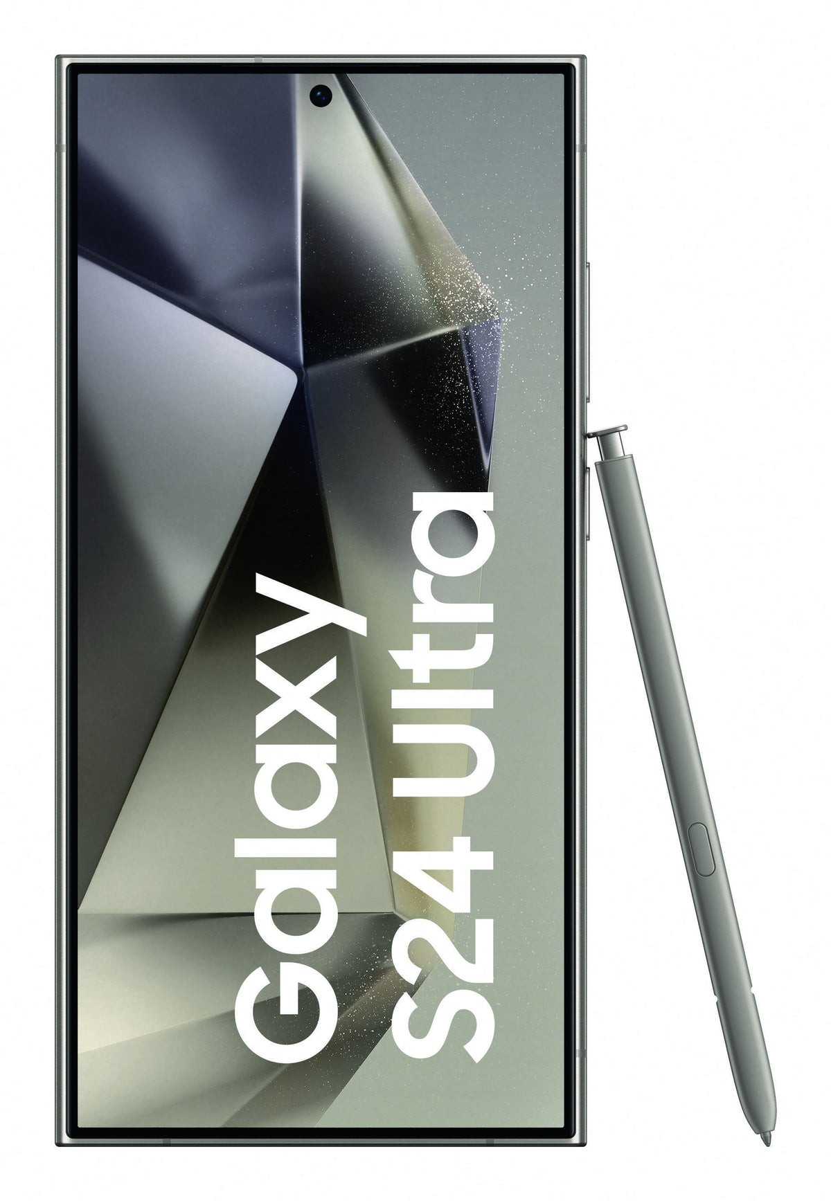Samsung Galaxy S24 Ultra in Titanium Gray — brand stock image. Your device's condition matches its grade.