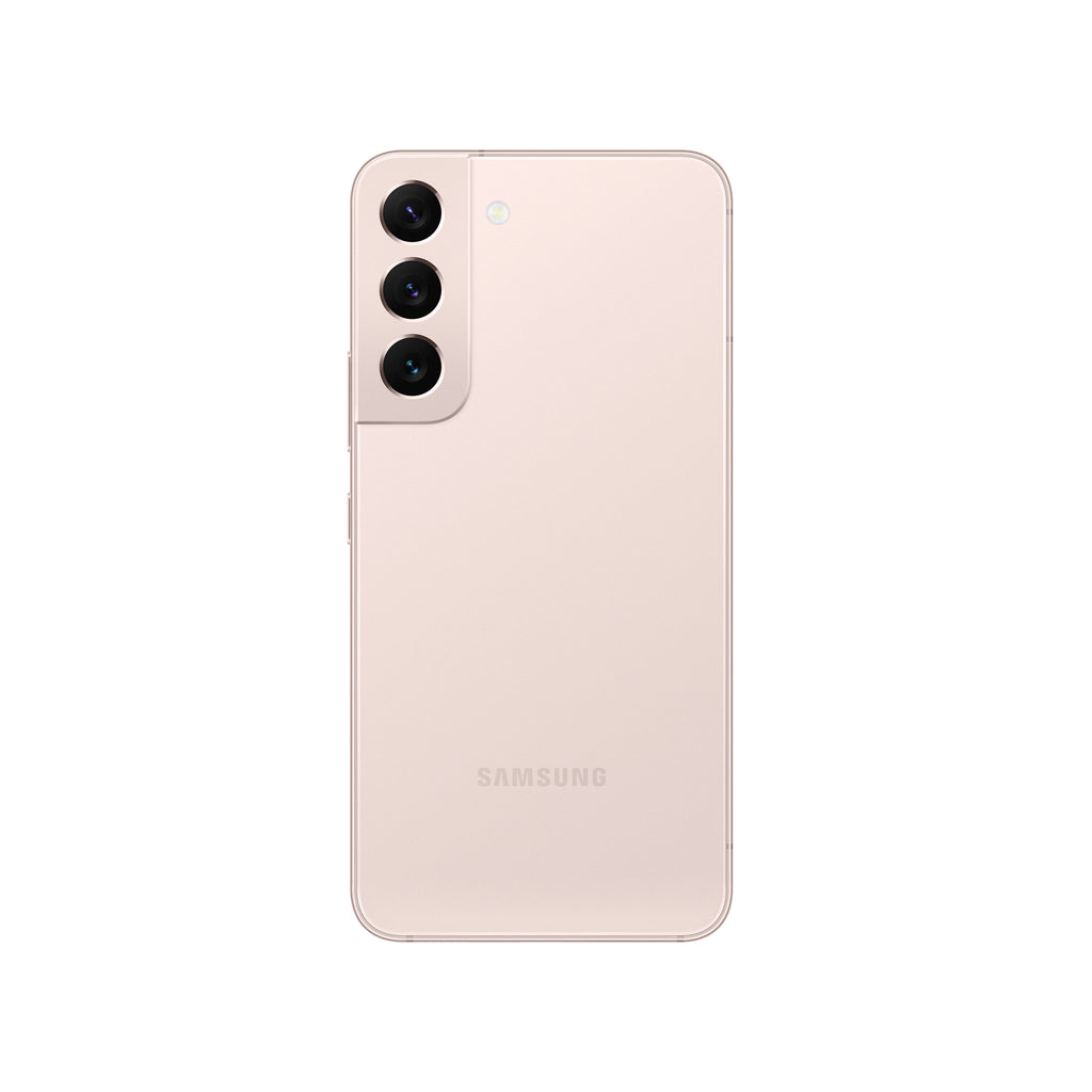 Samsung Galaxy S22 in Pink Gold — brand stock image. Your device's condition matches its grade.