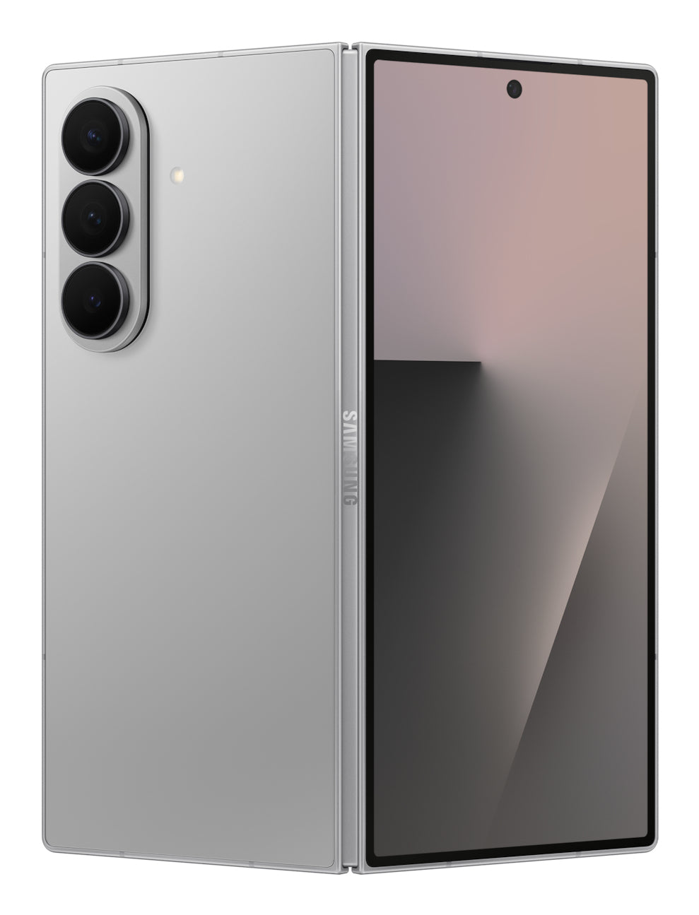 Samsung Galaxy Z Fold7 in Silver Shadow — brand stock image. Your device's condition matches its grade.