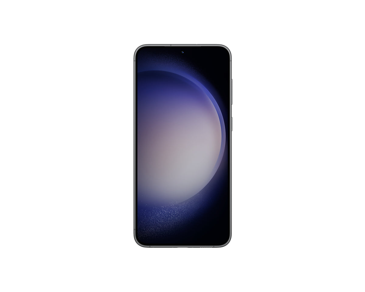Samsung Galaxy S23+ in Phantom Black — brand stock image. Your device's condition matches its grade.