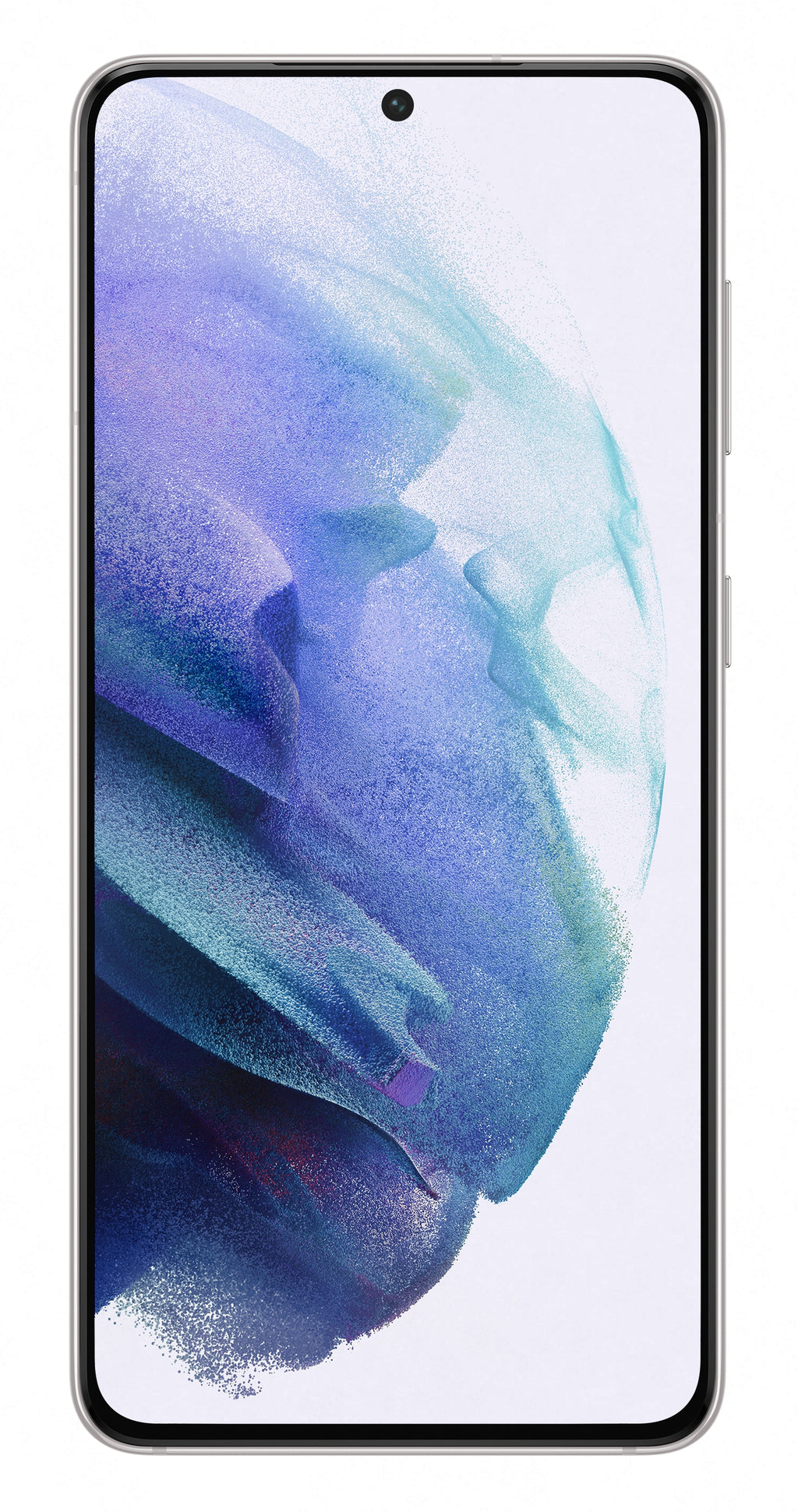 Samsung Galaxy S21 in Phantom White — brand stock image. Your device's condition matches its grade.