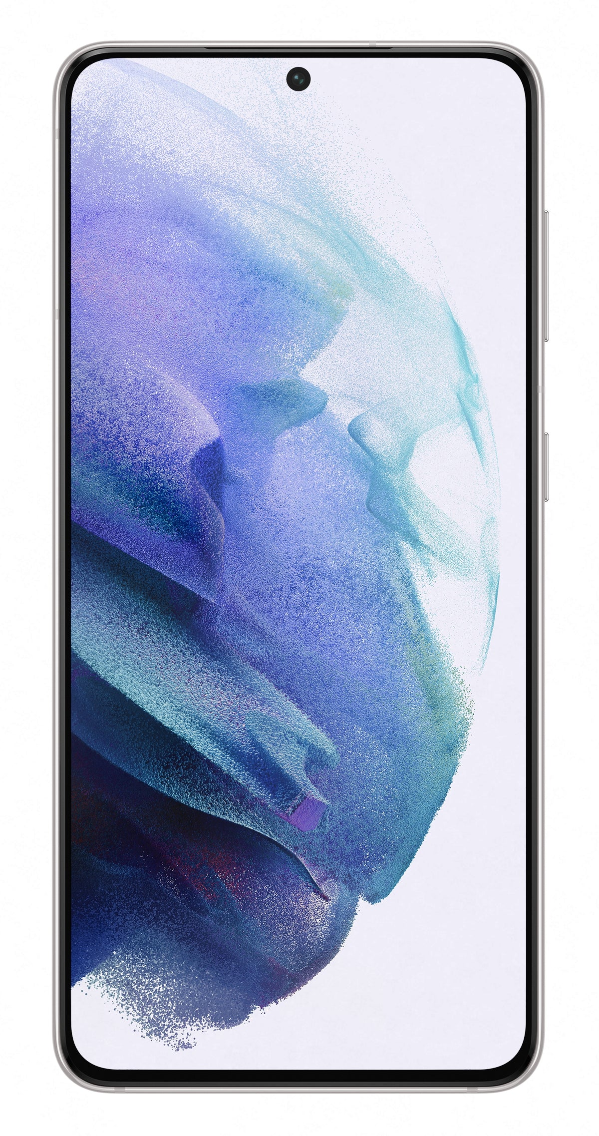 Samsung Galaxy S21 in Phantom White — brand stock image. Your device's condition matches its grade.