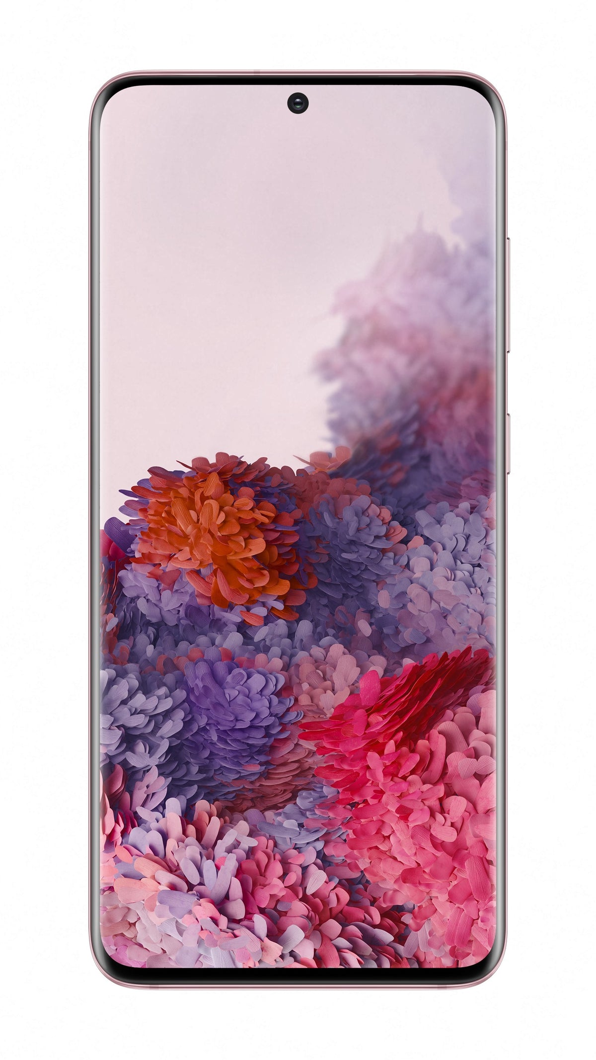 Samsung Galaxy S20 in Cloud Pink — brand stock image. Your device's condition matches its grade.