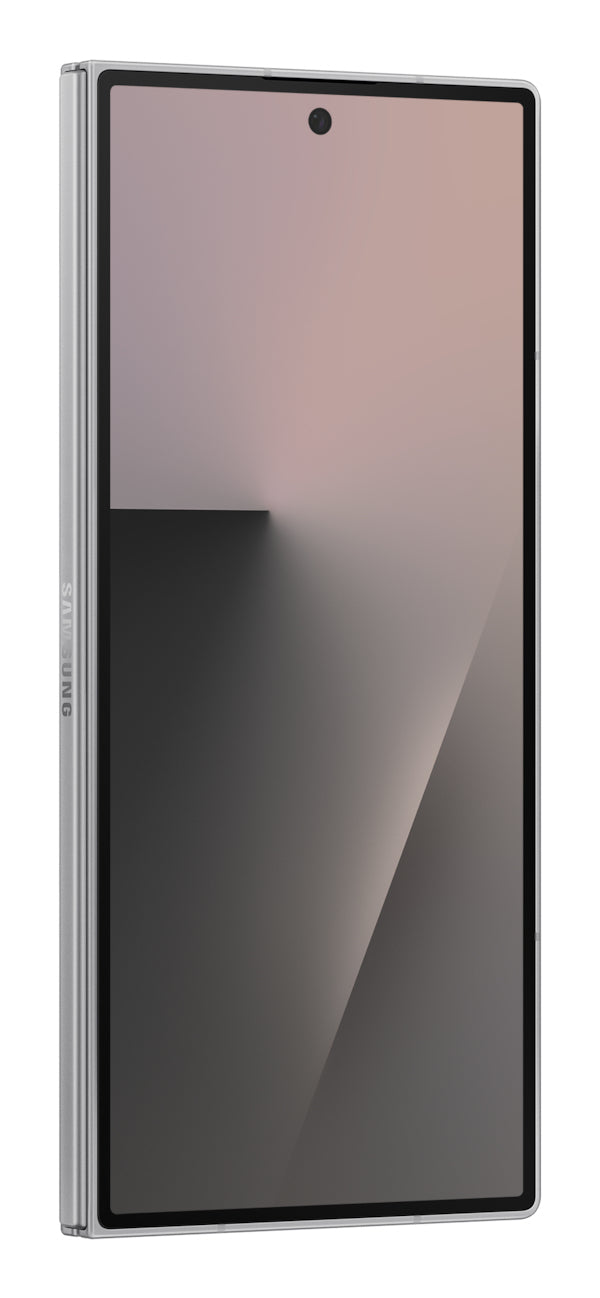 Samsung Galaxy Z Fold7 in Silver Shadow — brand stock image. Your device's condition matches its grade.