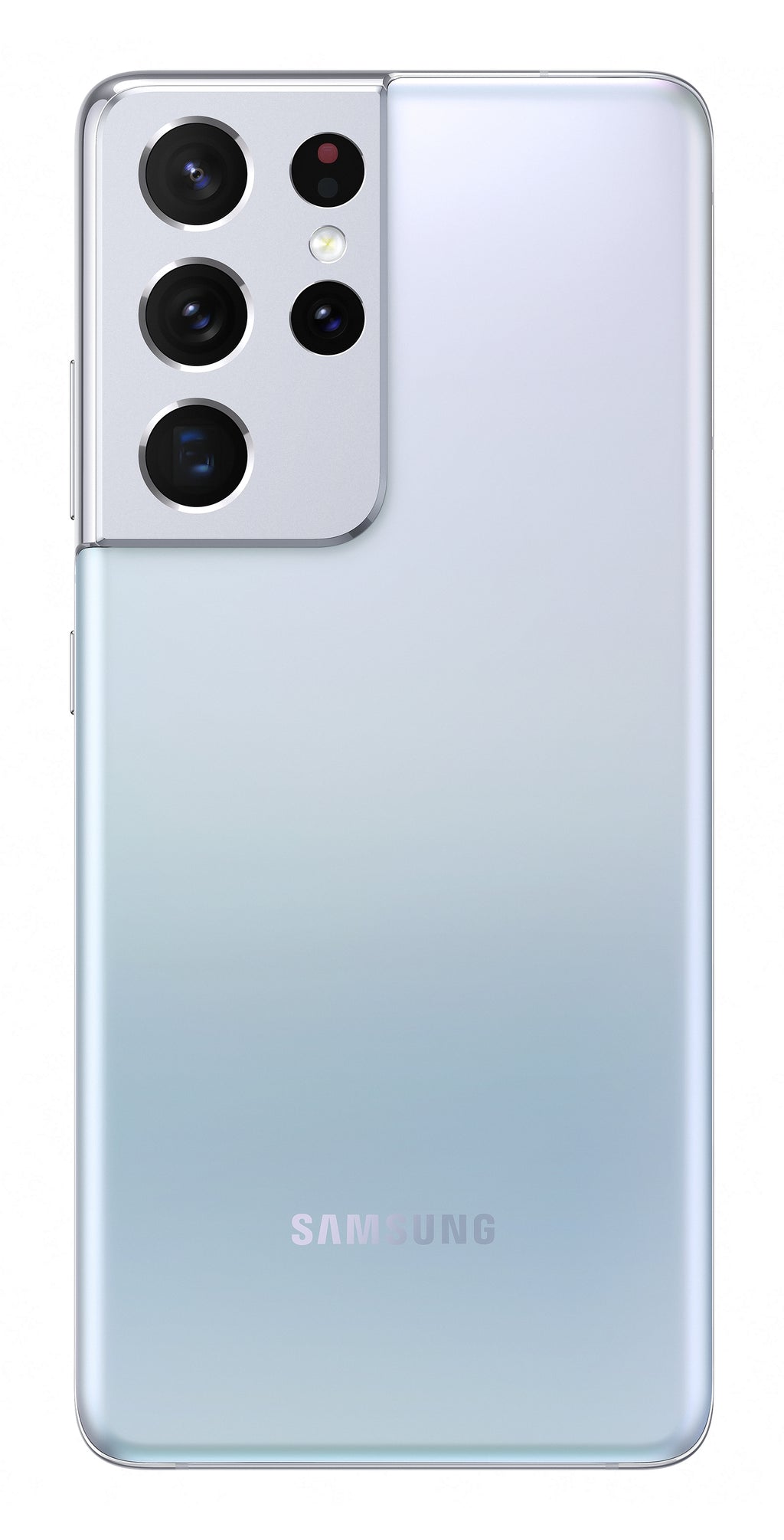 Samsung Galaxy S21 Ultra in Phantom Silver — brand stock image. Your device's condition matches its grade.