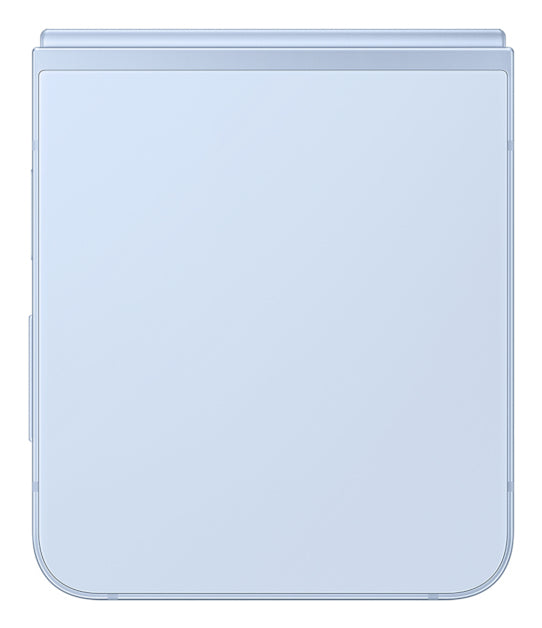 Samsung Galaxy Z Flip6 in Blue — brand stock image. Your device's condition matches its grade.