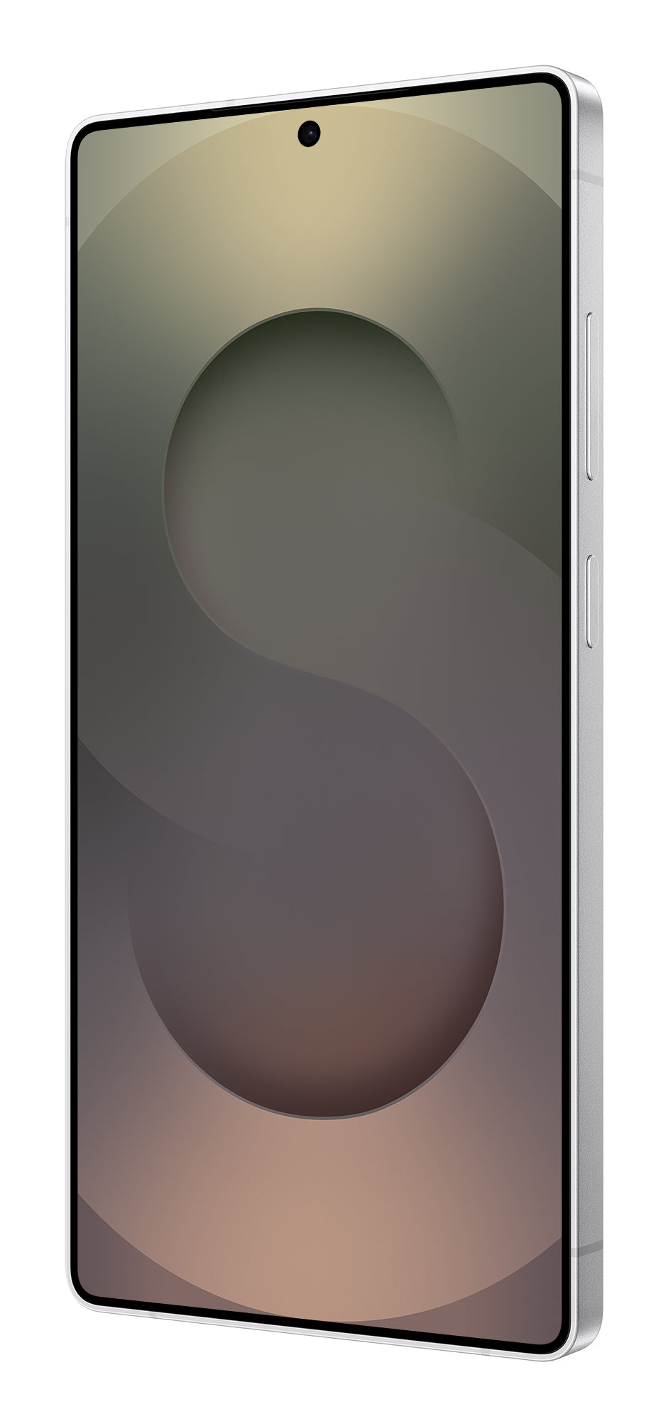 Samsung Galaxy S25 Ultra in Titanium Whitesilver — brand stock image. Your device's condition matches its grade.