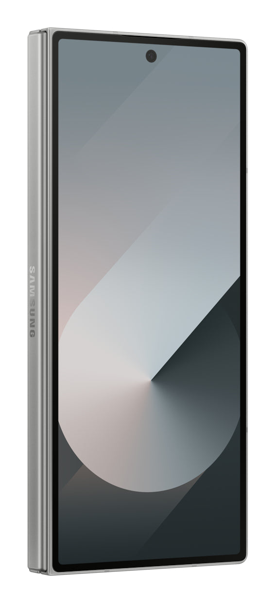 Samsung Galaxy Z Fold6 in Silver Shadow — brand stock image. Your device's condition matches its grade.