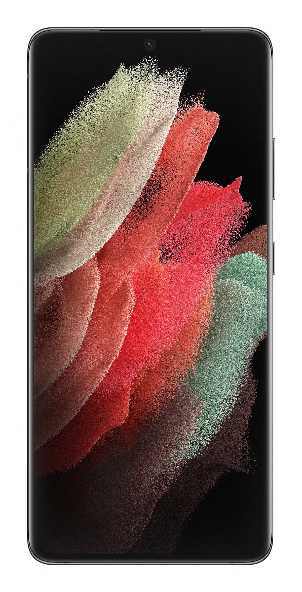 Samsung Galaxy S21 Ultra in Phantom Black — brand stock image. Your device's condition matches its grade.