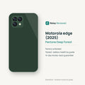 Motorola edge (2025) in Pantone Deep Forest — illustration. Your device's condition matches its grade.
